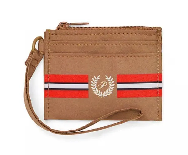🤎Victoria’s Secret PINK Cardholder Zip Wristlet Strap Keychain / Carmel - Image 9