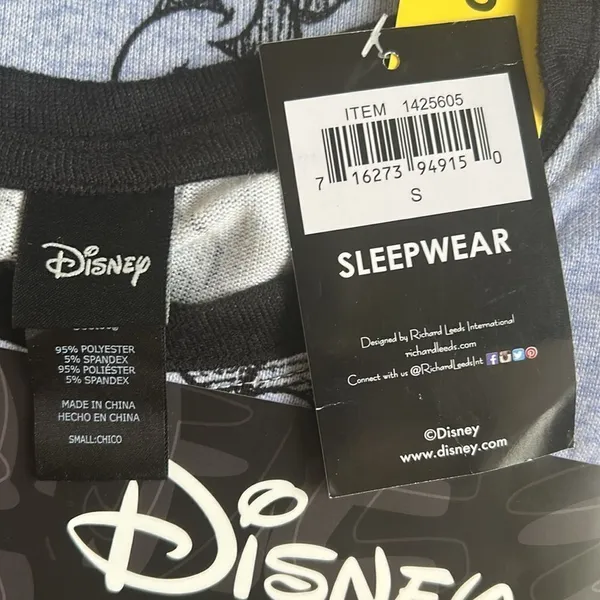 Disney Mickey Mouse Cozy 2-Piece Pajama Soft Cuddly Comfortable size Small, NWT - Image 8