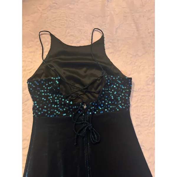 BLONDIE and ME EVENING, Size 7/8, Teal, Sparkle/Lined w/Sequins. Made In USA - Image 13