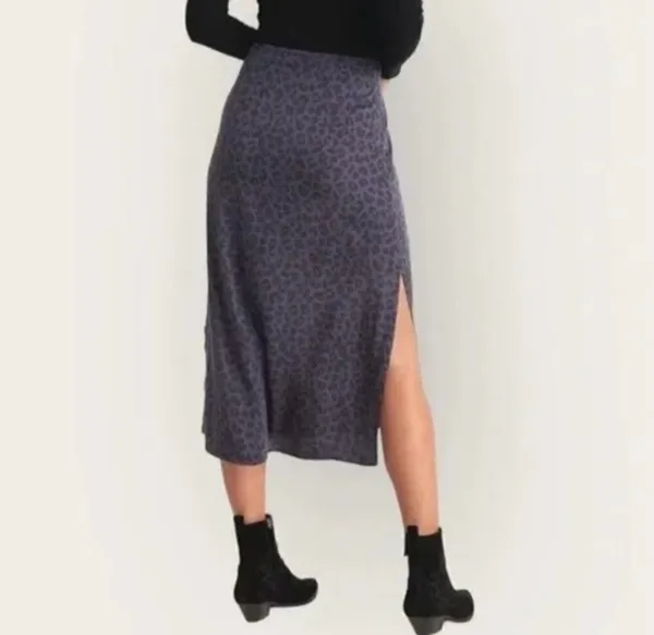 ✨Marine Layer Ryan Slip Slit Midi Cheetah Print Sz 4 Skirt✨ - Image 4