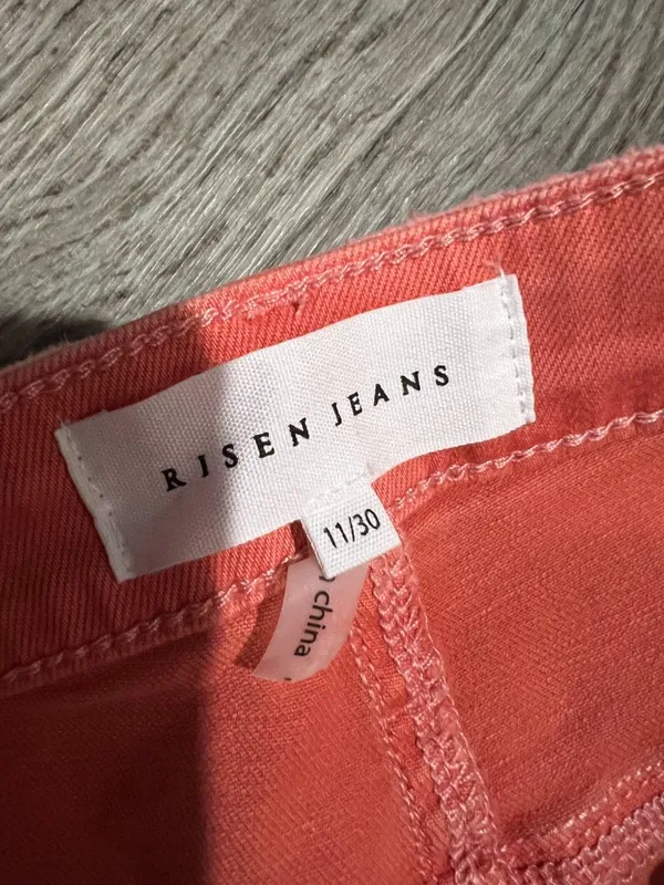 Risen pink like wide leg flare jeans size 11/30 - Image 6