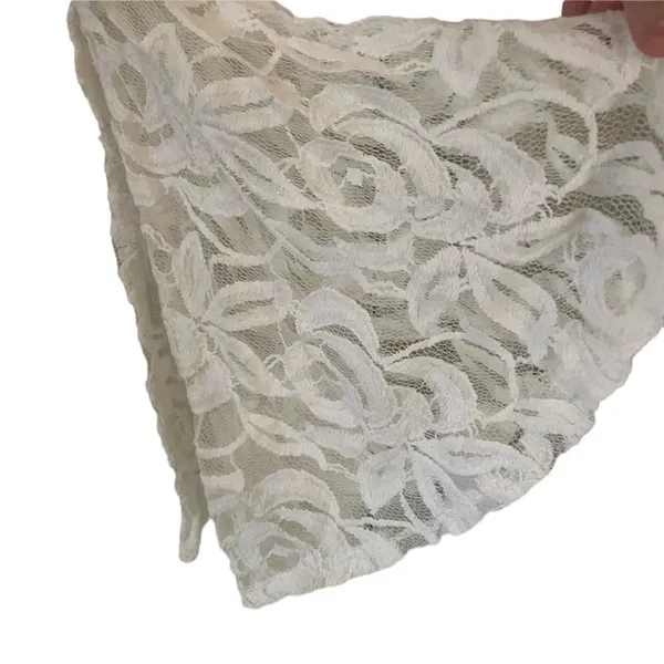 White Long Sleeve Lace Dress Boho Flare Bell Sleeves‎ - Image 3