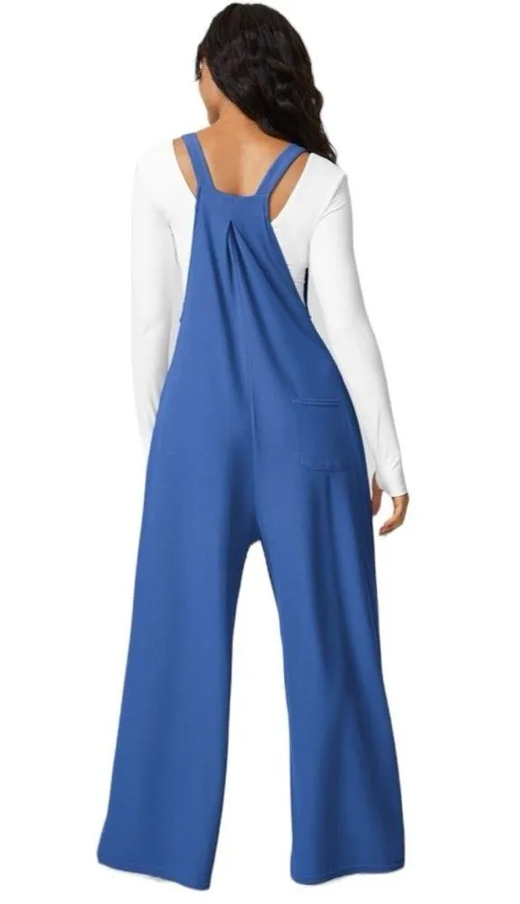 - NWT Adjustable Strap Button Plicated Waffle Overalls Sz M - Image 2