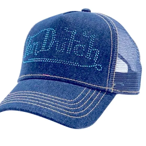 NWT Von Dutch Denim Rhinestone Cap - Image 2