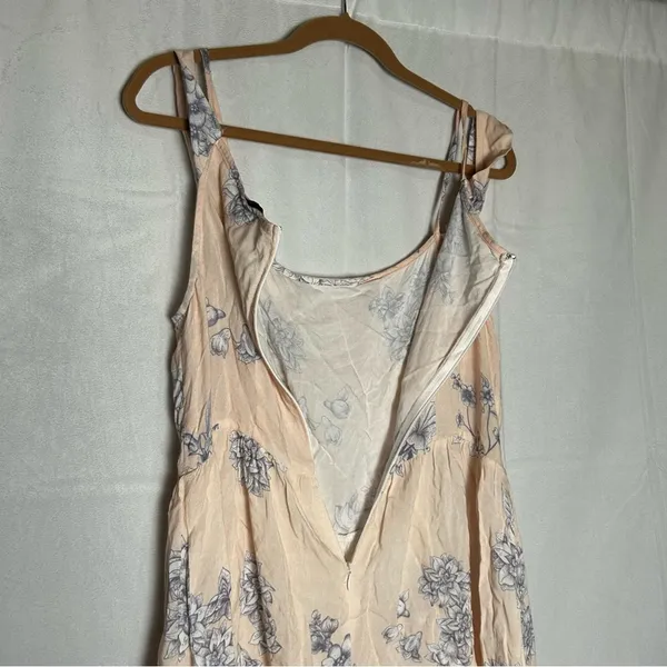NWT Sabo Skirt Floral Print‎ Unlined Floral Print Mini Dress Size Large - Image 4