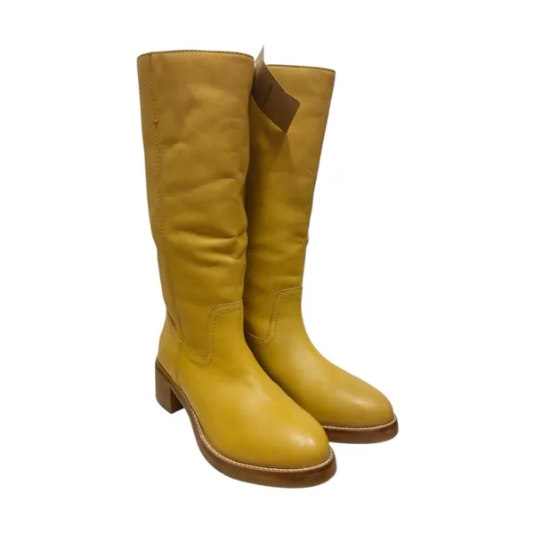 Frye Camryn Tall Banana Leather Boots Boho Western Riding Pull On 8.5 NWT - Image 2