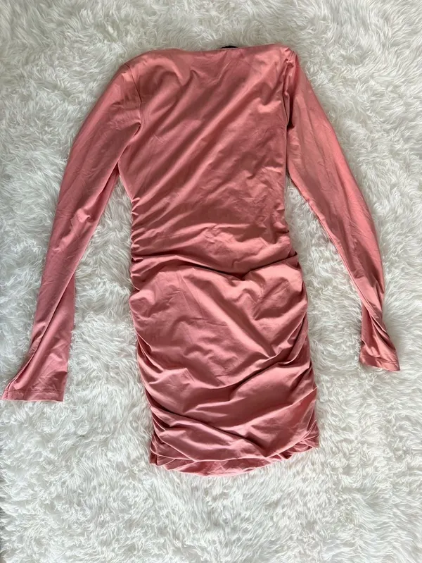 White Fox Only Desire Mini Dress Rose Size L - Image 5