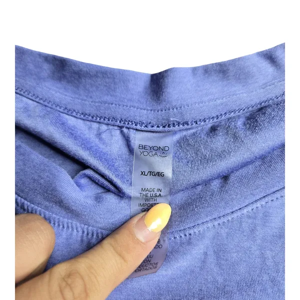 Beyond Yoga Purple Featherweight Cropped Tee Size: XL - Image 2