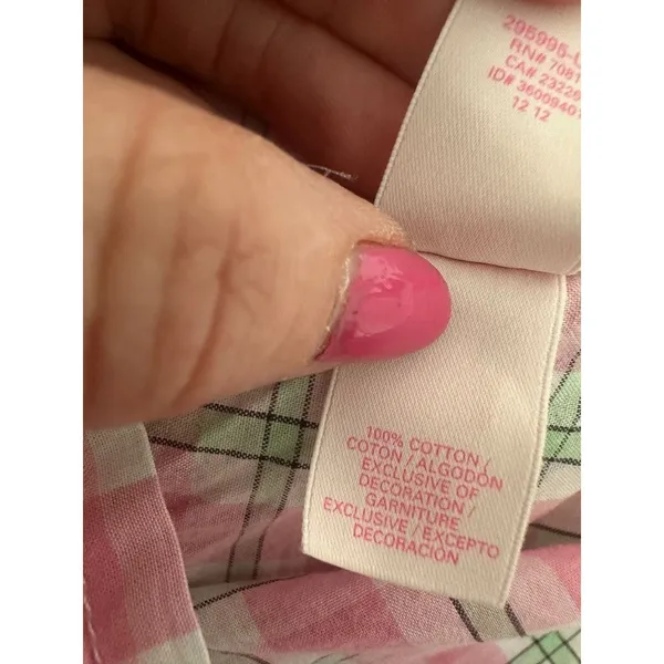 Victoria's Secret Women's Night Shirt Nightgown Drawstring‎ Waist Pink Size S - Image 8