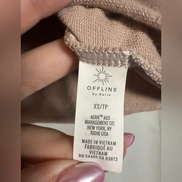 Offline By Aerie Blush Dusty Rose Pink Cropped Muscle Tank Top XS. - Image 6