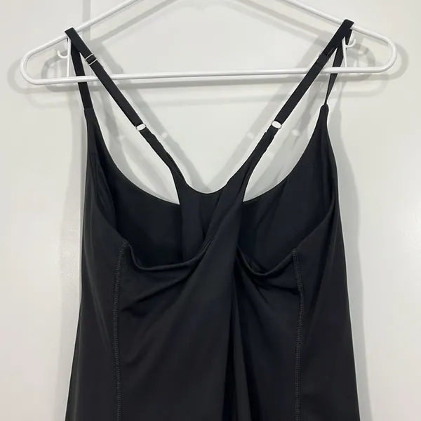 Amazon IUGA XL Black Athletic Workout Dress with Built-In Shorts and Bra, Pockets - Image 9