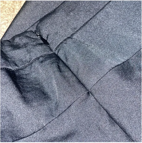Free people black satin midi skirt - Image 3