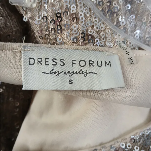 Dress Forum Sequin Dress Women Small Gold Formal Evening Cocktail Party Wedding - Image 10