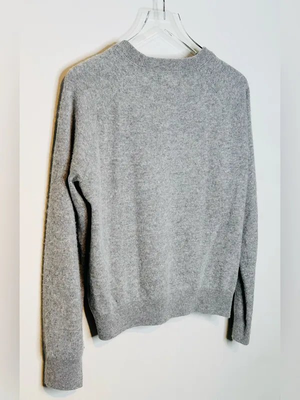 Quince Women's Gray Cashmere Crewneck Sweater Top - Image 5