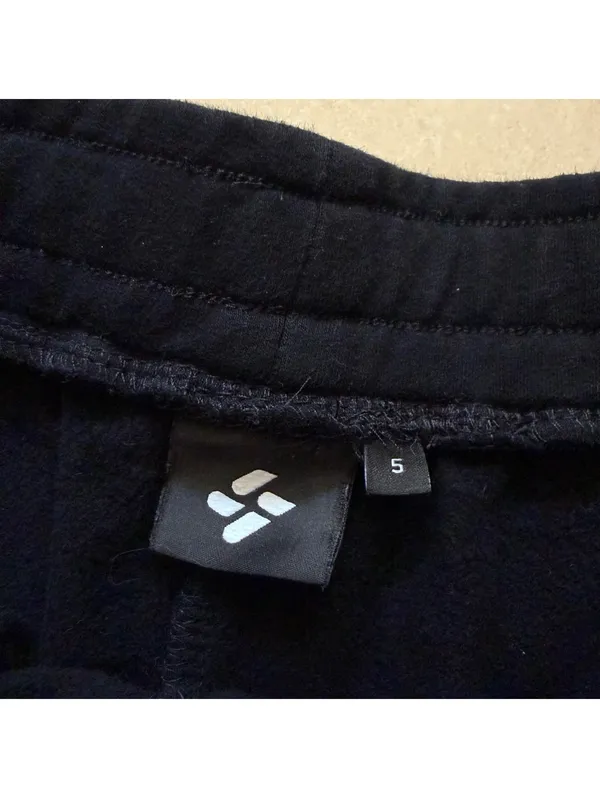 Allwear Organic Cotton Sweat Shorts Natural Black Women's Size Large - Image 5