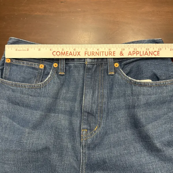 Madewell Baggy Straight Jeans Medium Dark Wash Denim Blue‎ Womens Size 26X30 EUC - Image 15