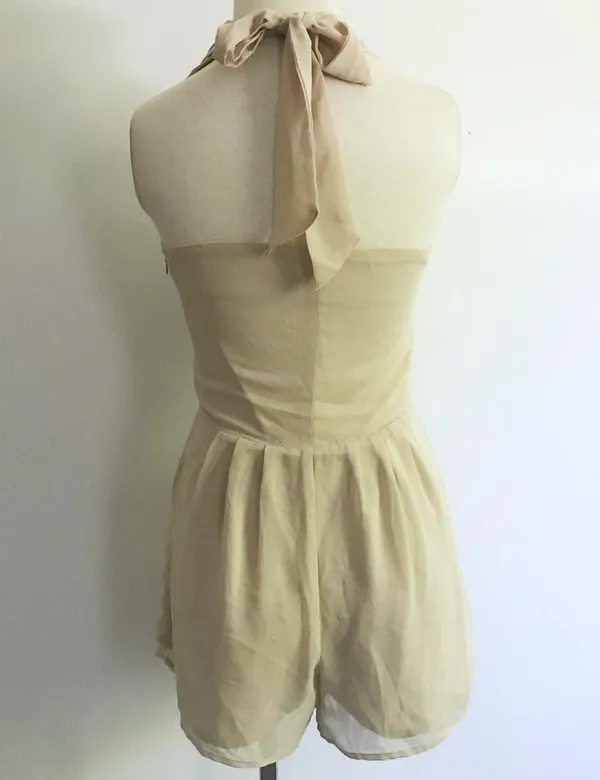 Pleated Halter Romper - Image 3