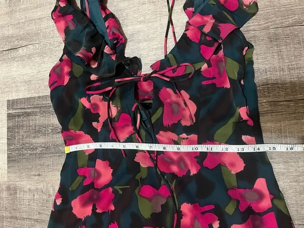VICI Satin Floral Mini Dress - Image 6