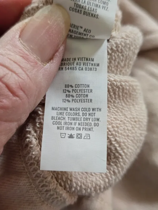 aerie Neutral Beige Pull-On Straight Leg Pants (B) Xs - Image 4