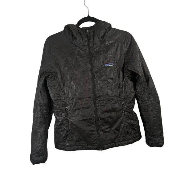 Patagonia Nano Puff Hoody Jacket Black Insulated Outdoor Gorpcore Womens Small - Image 2
