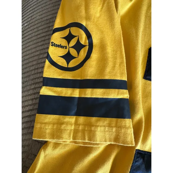 VS PINK Pittsburgh Steelers NFL Jersey Long Sleeve Spirit‎ Shirt - Size S - Image 4