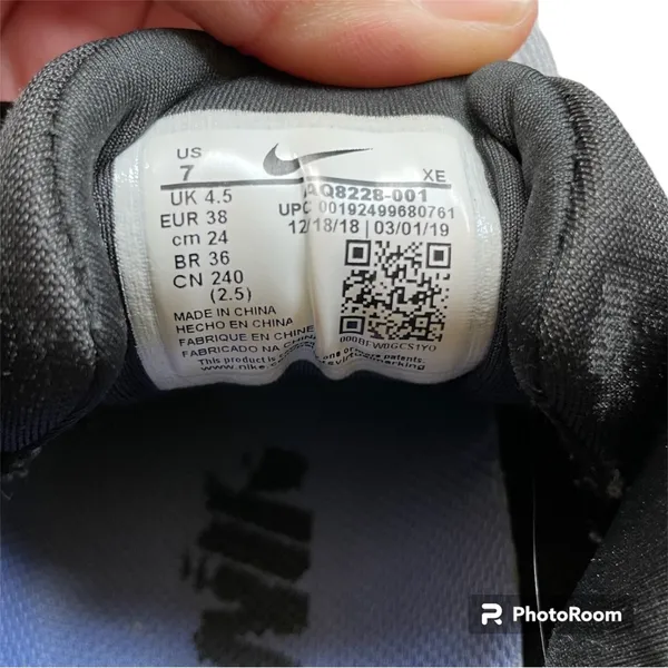 Nike Air Zoom Winflo 6 AQ8228-001 Gray Running Sneakers Shoes Women’s Size 7 - Image 4