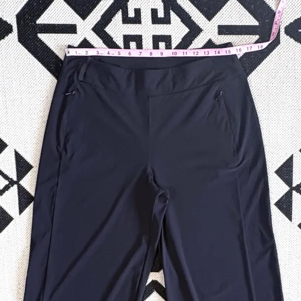 Athleta Cosmic Wide Leg Pants in Black Size 12 - Image 7