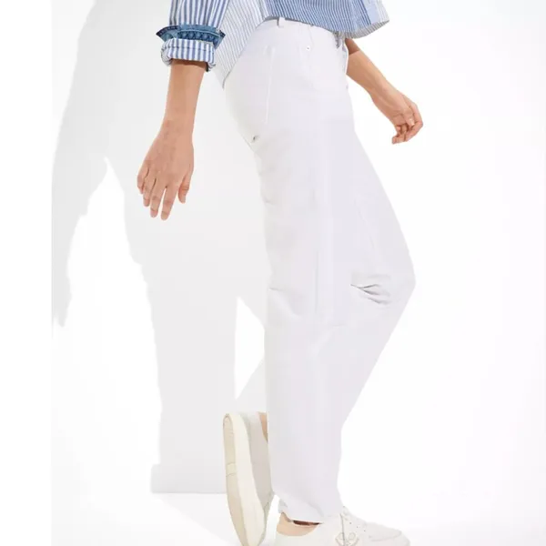 NWOT American Eagle AE '90s Straight Jean white 14 Stretch - Image 5
