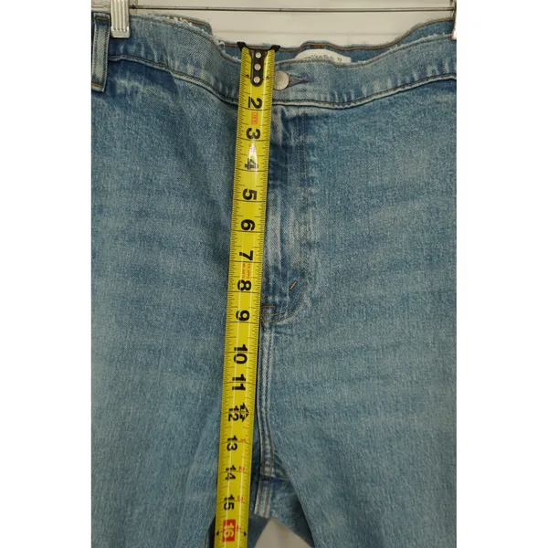 Abercrombie & Fitch The 90s Straight Ultra High Rise Jeans‎ Blue 37/24R New - Image 7