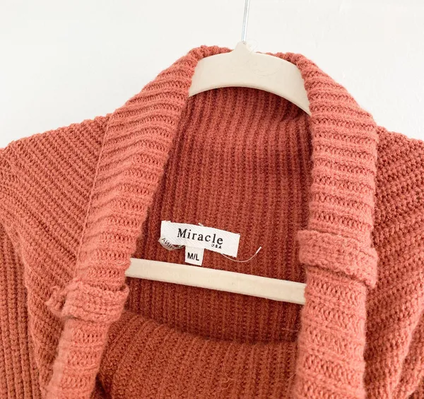 Miracle USA Vici Boutique Orange Rust Turtleneck Flare Sleeve Sweater - Image 4