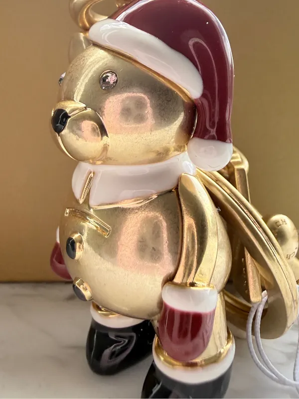 Coach Santa 3D Bear Bag Charm NWOT - Image 2