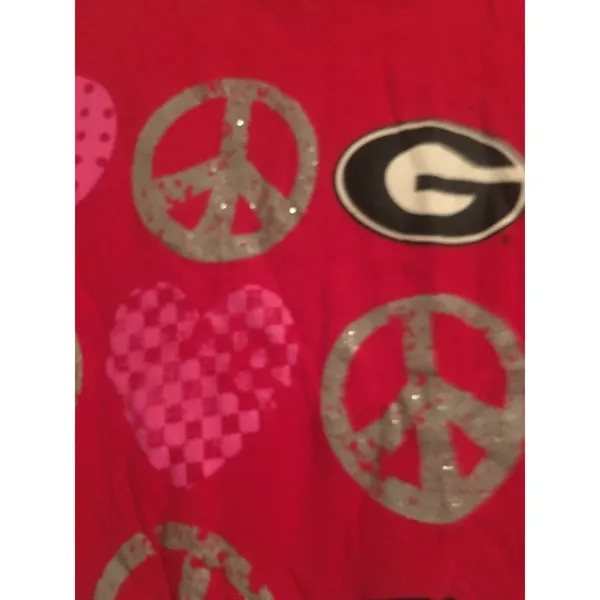 Creative Apparel Women's Graphic Print Georgia Bulldogs T-Shirt Size Large - Image 3