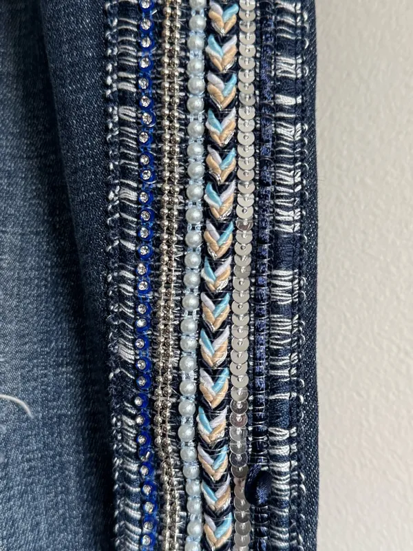 Laurie Felt Straight-Leg Jeans with Embroidered Side Stripes Size 18W - Image 4