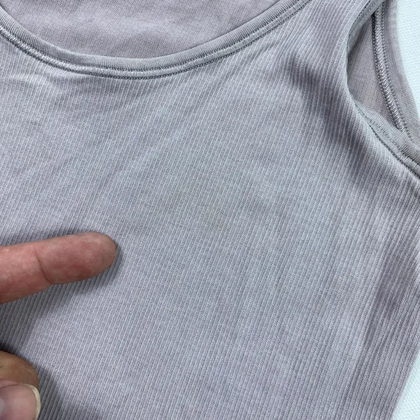 Lululemon Tank Top Womens 8 Medium Purple Ribbed Shelf Bra Racerback Yoga - Image 8