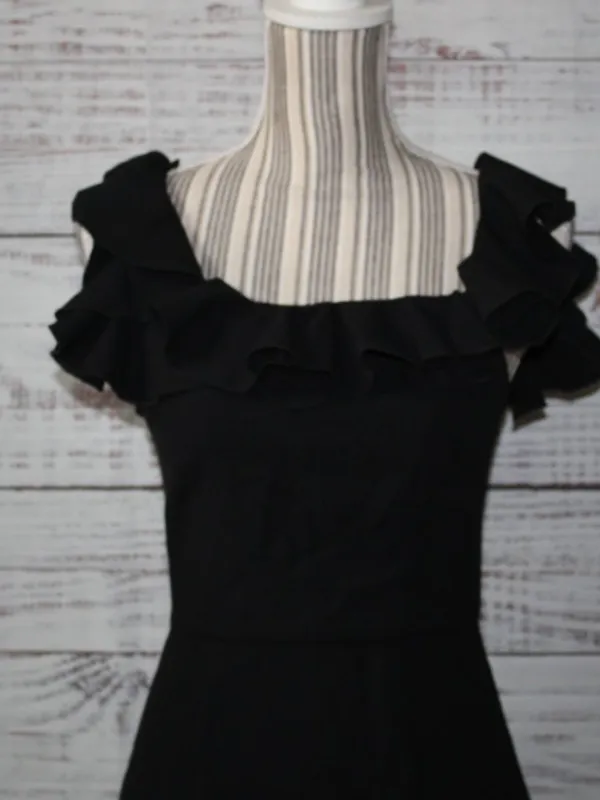 French Connection Whisper Light Ruffle Mini Dress Size Xsmall - Image 3