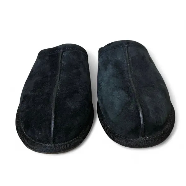 UGG Women’s Black Suede Open-Back Slippers Size 9 - Image 4
