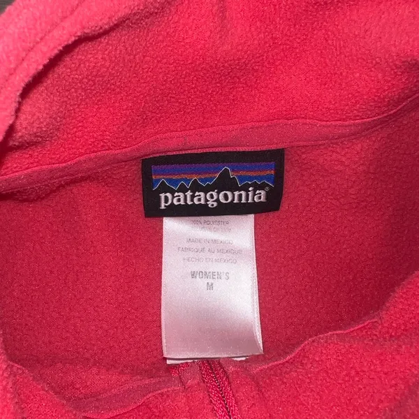 Patagonia 1/4 Zip Coral‎ Polartec Pullover, Soft and Cozy Medium - Image 4