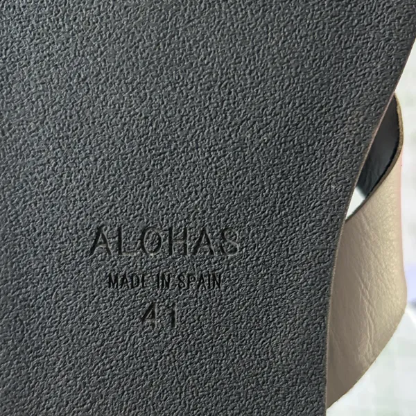 Alohas Black and White Sandals - Image 4
