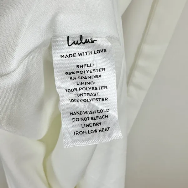 Lulus Splendid Love White Bustier Tie-Strap Mermaid Maxi Dress Wedding Large NWT - Image 11