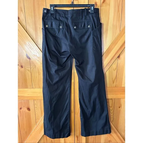 MNG Mango Women’s Wide Leg Black Trousers Size 8 (6172) - Image 4