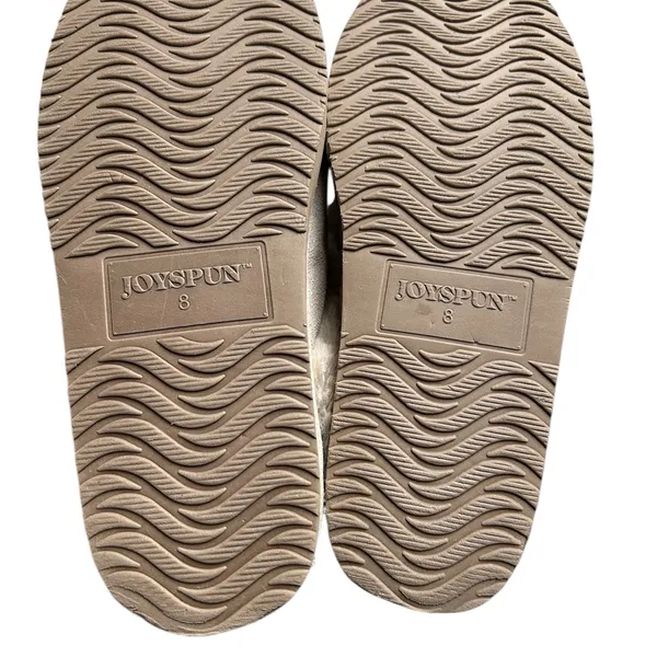 Joyspun Fur-Lined Slippers Size 8 - Image 4