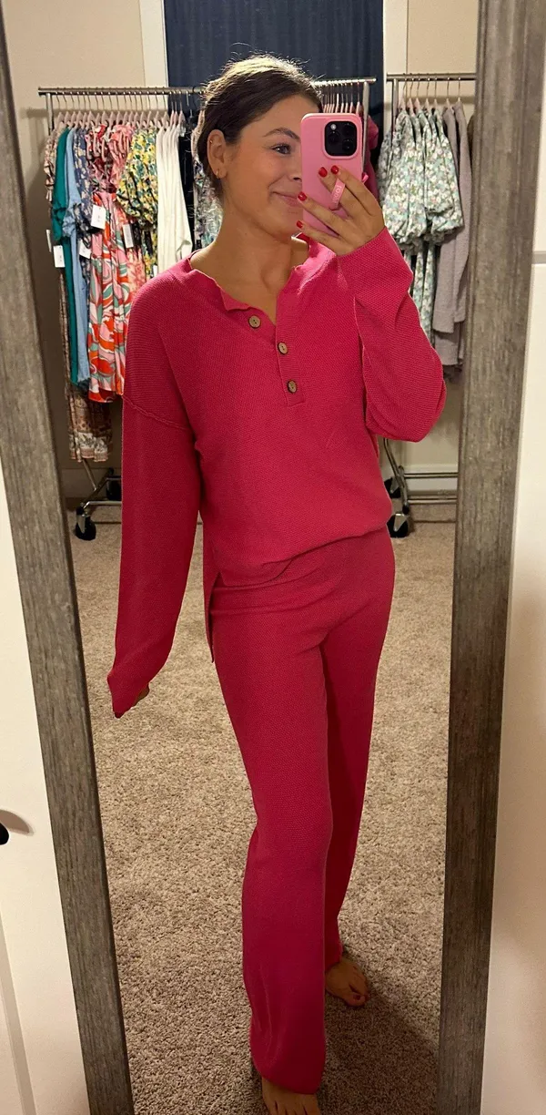 Sweater Set Pink Size M - Image 5