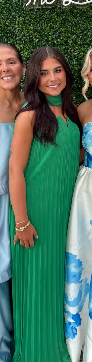 Lulus green scarf maxi dress  - Image 3