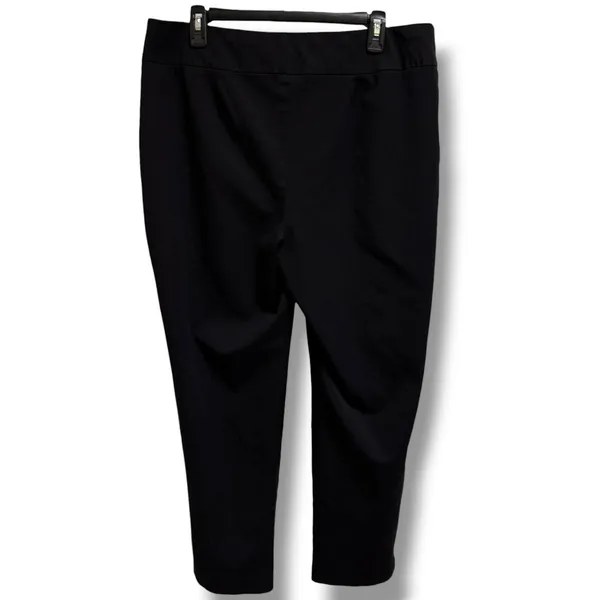 Chico's Fabulously Slimming Black Pull On Pants Womens‎ 3 Short 16 4 Way Stretch - Image 4