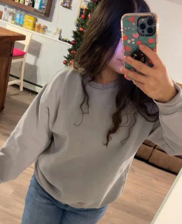 Ash Grey TNA Crewneck Aritzia Size 8 - Image 2