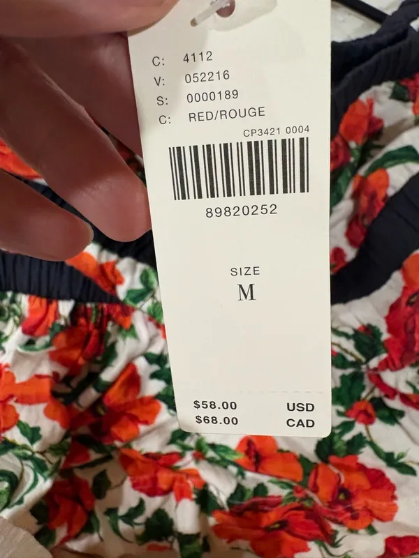 Maeve by Anthropologie Ditali Open-Back Tank Top poppies sz M new NWT - Image 6