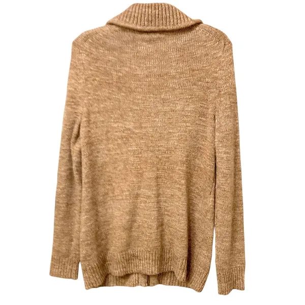 Gap Alpaca Wool Blend Collared Zip-Up Cardigan Size Large EUC - Image 2