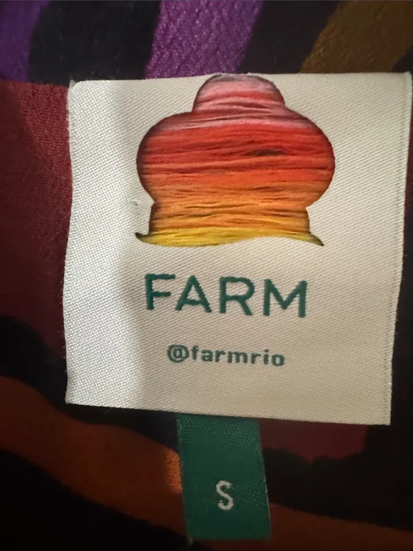 Farm Rio Rainbow Wild Hearts, Valentine Long Sleeve Maxi Dress Sz S Retail $220 - Image 9