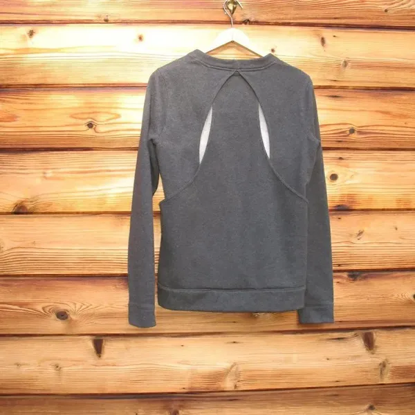Lululemon Heathered Black Pullover Sweatshirt Top - Image 7