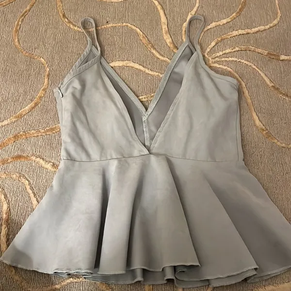 Glamorous | Peplum Ice Blue Top XS Sexy - Image 3